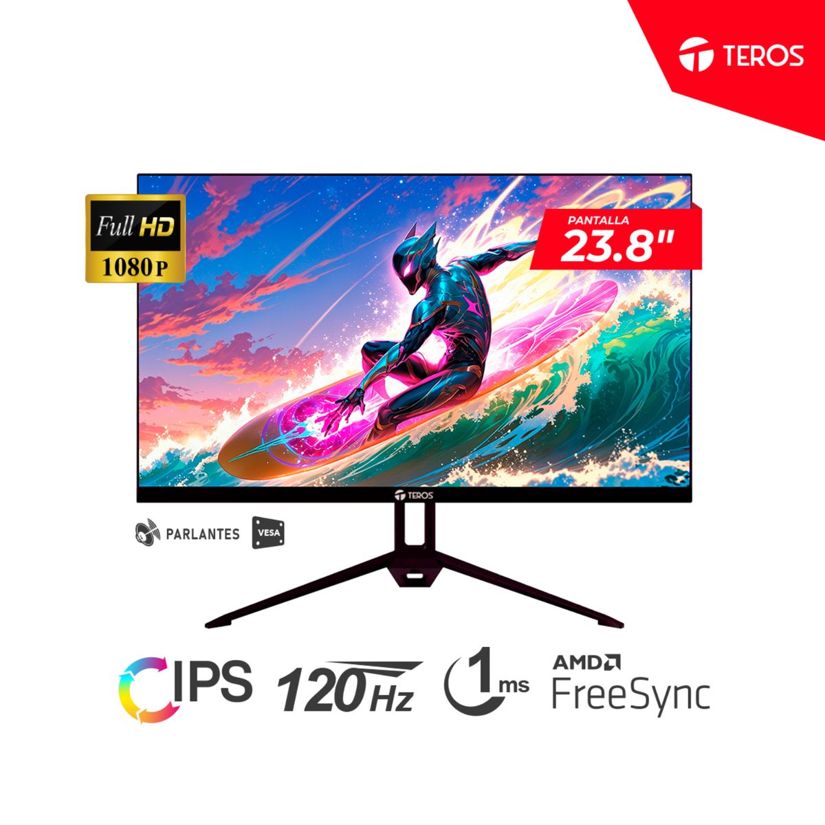 TEROS - MONITOR TEROS TE-2415S 238 HDMI DP - FHD1920x1080 120HZ 1MS IPS