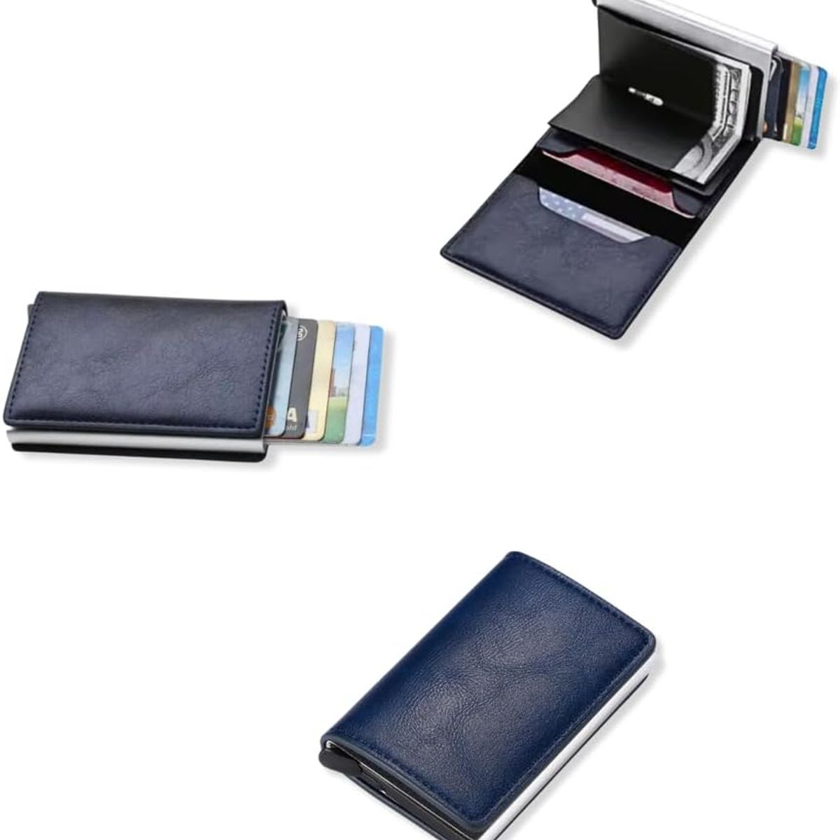 GENERICO - BILLETERA PORTA DOCUMENTOS Y TARJETERO R-FID ANTI ROBO