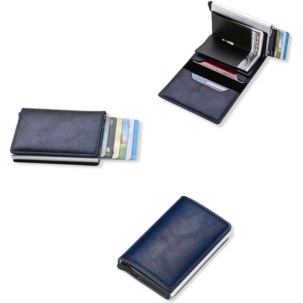 GENERICO - BILLETERA PORTA DOCUMENTOS Y TARJETERO R-FID ANTI ROBO