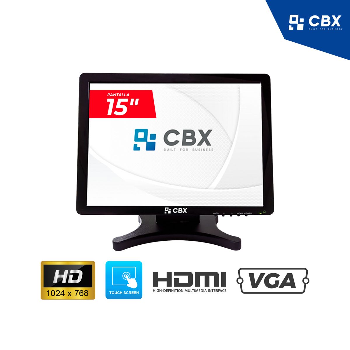 CBX - MONITOR TOUCH CBX TOUCH-1501W 15