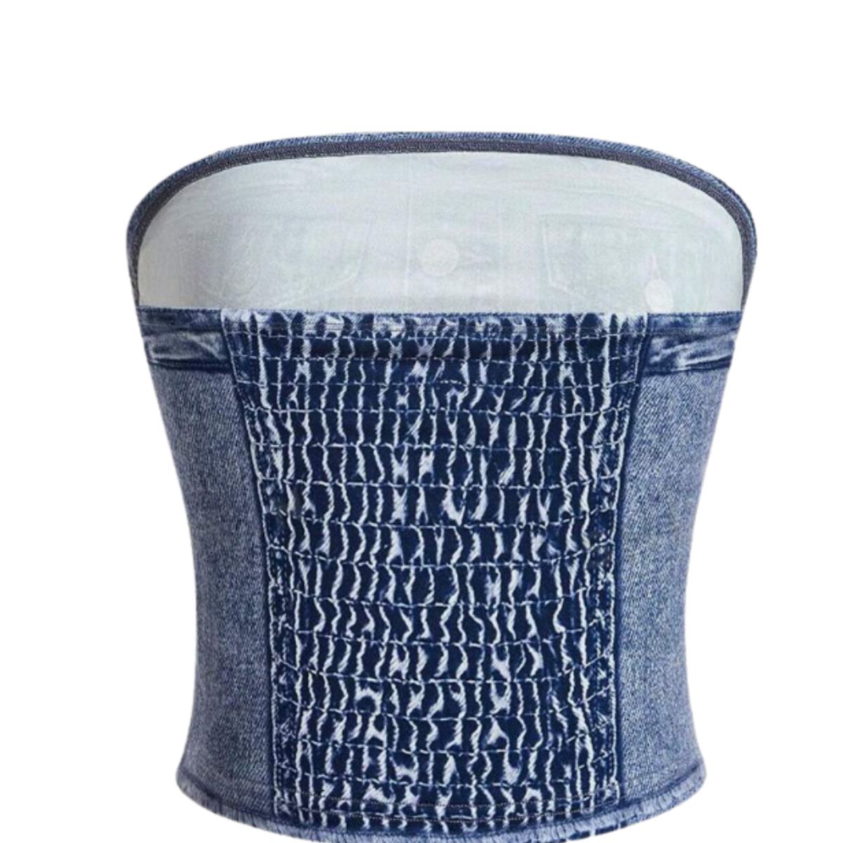 GENERICO - Top sin tirantes estampado NO JEAN