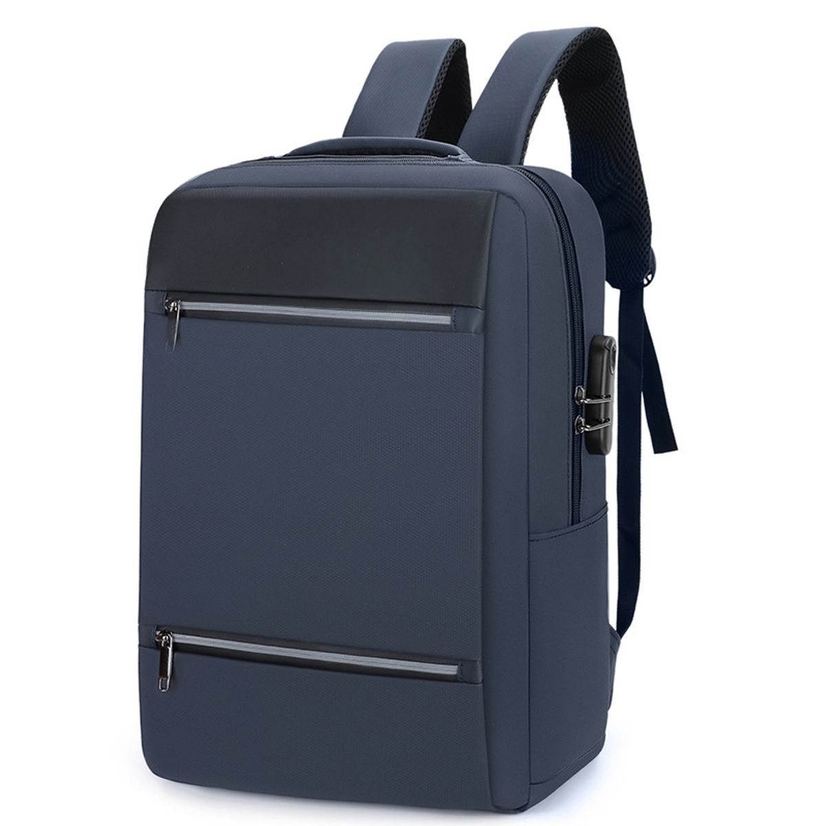 GENERICO - Mochila para hombre con doble cierre oxford impermeable antirrobo