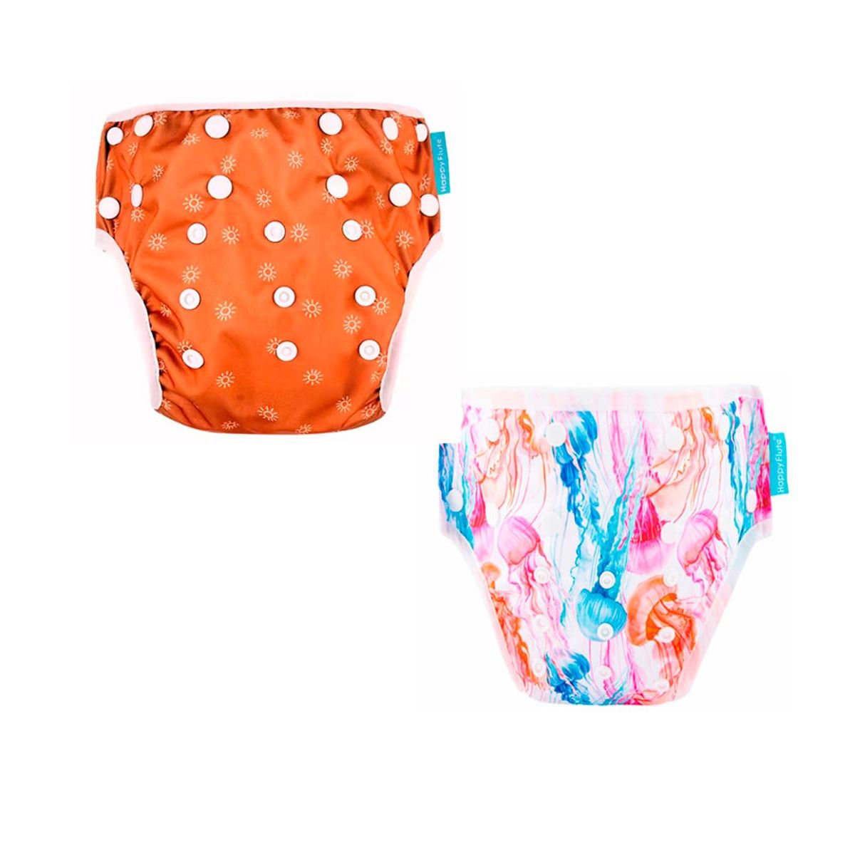 GENERICO - Pañal de Natación Piscina Happy Flute Unitalla Pack x 2 Unid