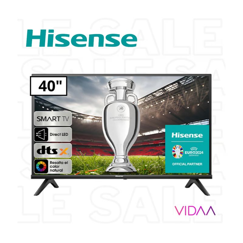 HISENSE - TELEVISOR SMART TV HISENSE FULL HD 40” 40A4K