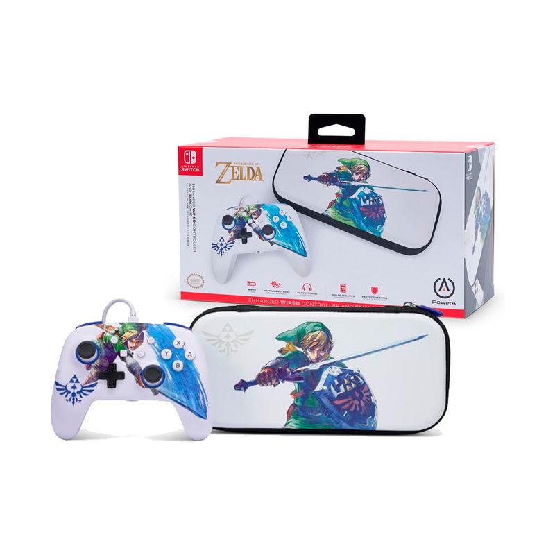 NINTENDO - Mando Nintendo Zelda Con Funda Power A
