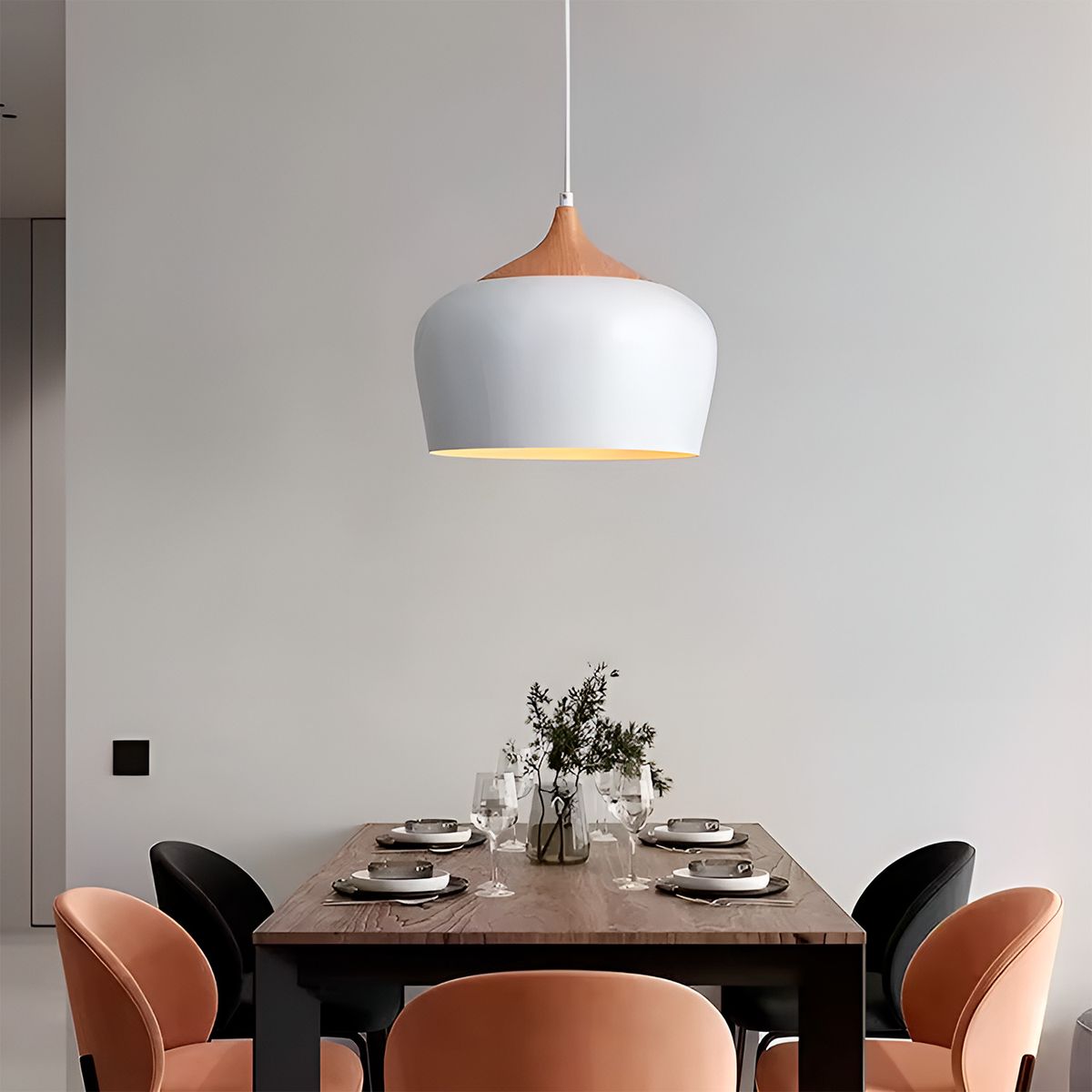 GENERICO - Lámpara Colgante Wood White