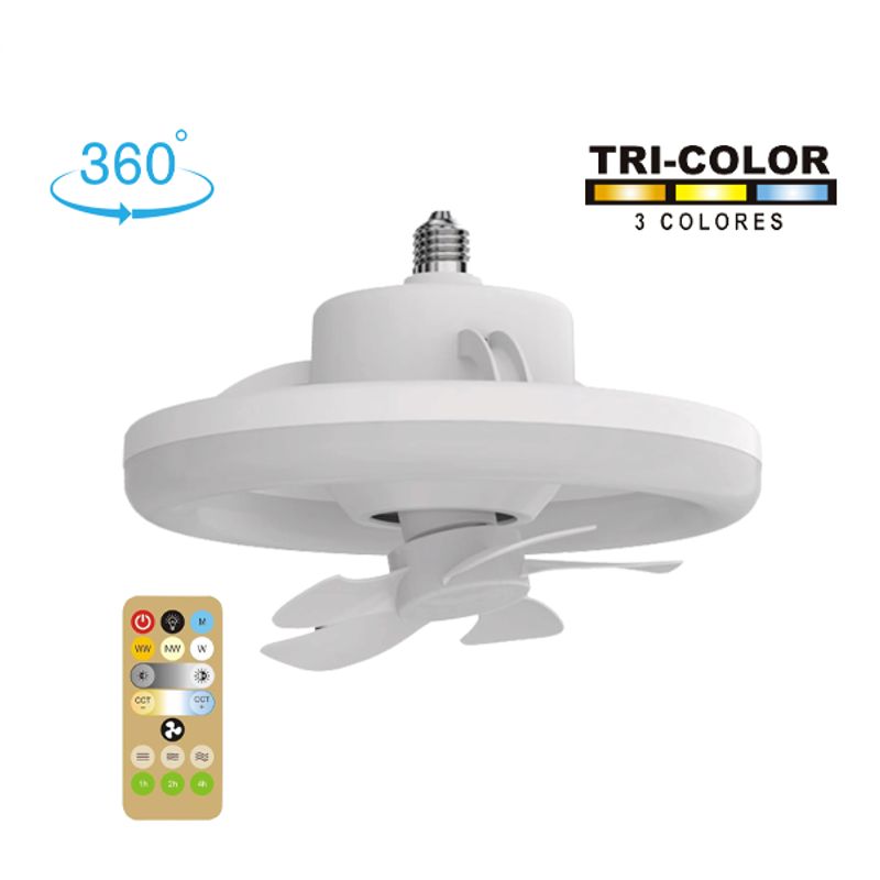 OPALUX - FOCO VENTILADOR TRI-COLOR REGULABLE OPALUX OP-LF48W-CCT