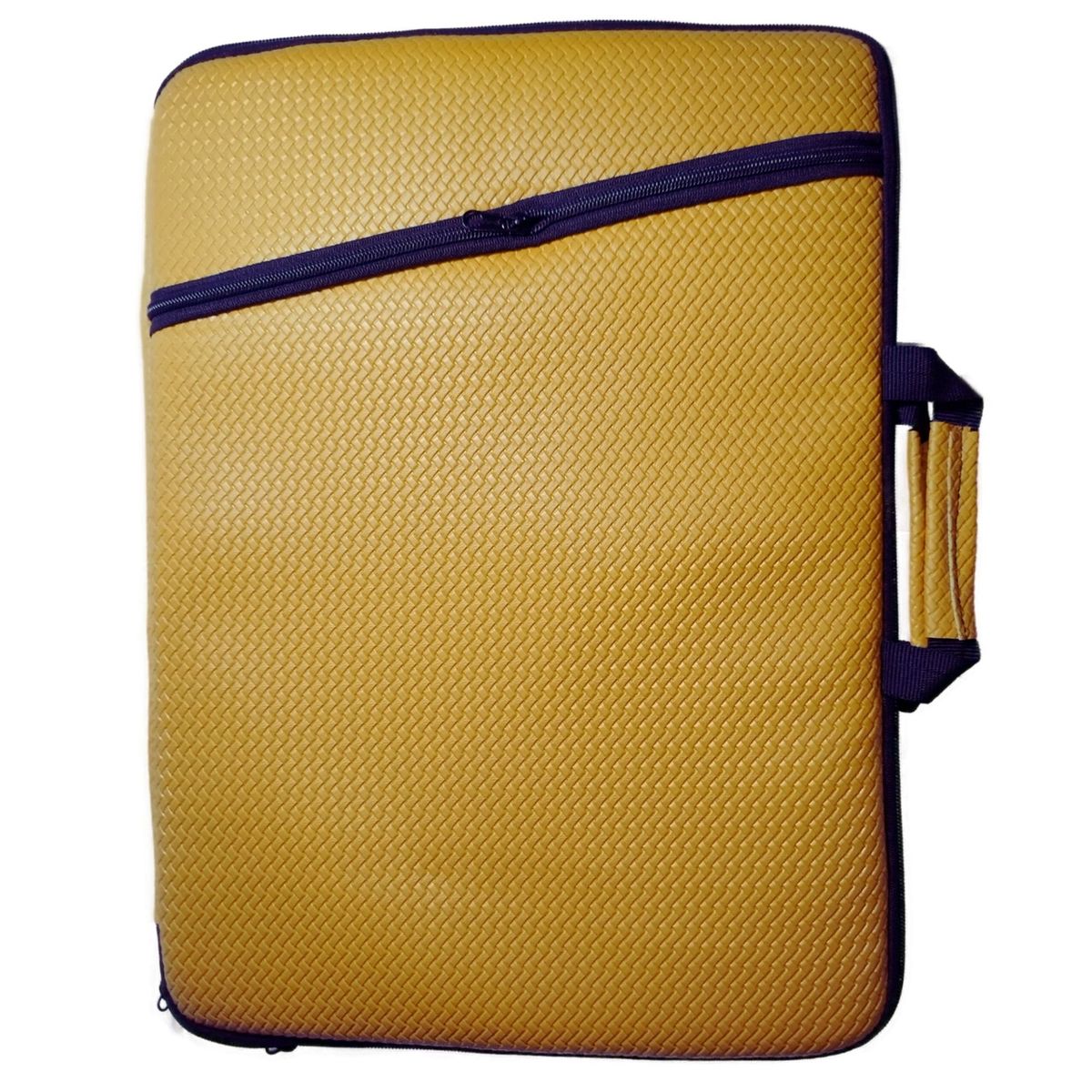 GENERICO - Funda para laptop 15" 17"  maleta con asa - cafe caoba