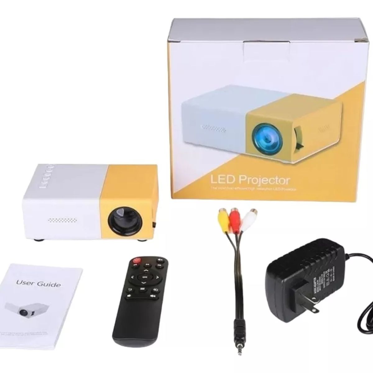 OEM - Proyector portatil multimedia led FHD + control remoto