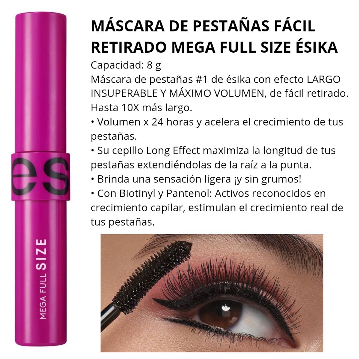ESIKA - Pack x 2 Rímel Máscara de pestañas Mega full Size ésika fácil retirado negro