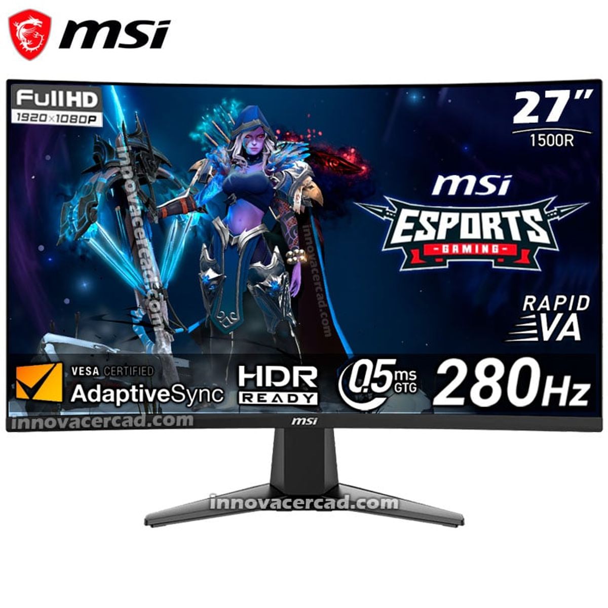 MSI - Monitor MSI Gaming MAG 276CXF Curvo 27 VA Full HD 280HZ 05MS