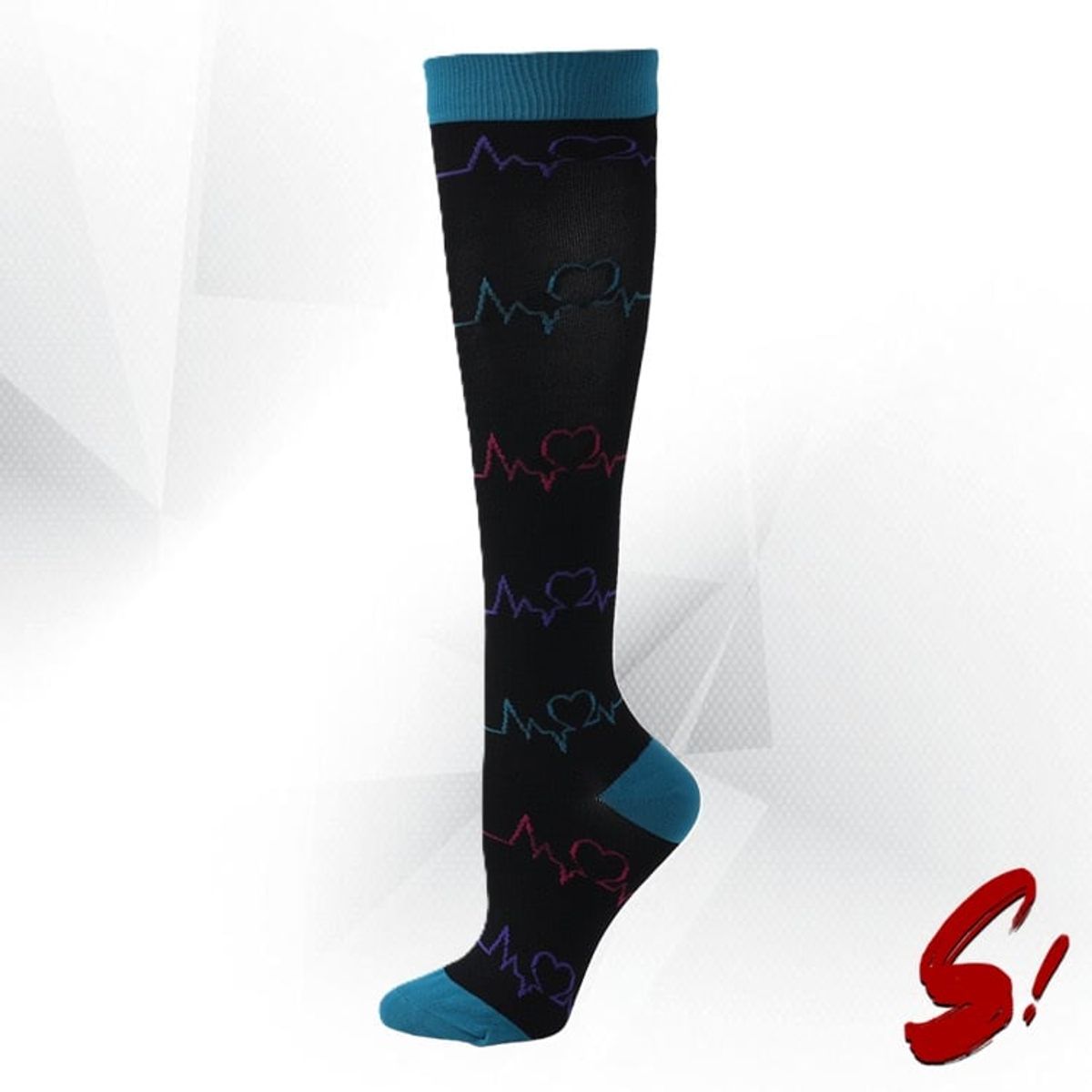 GENERICO - Medias de Compresión 20-30mmhg anti varices - EKG Negra