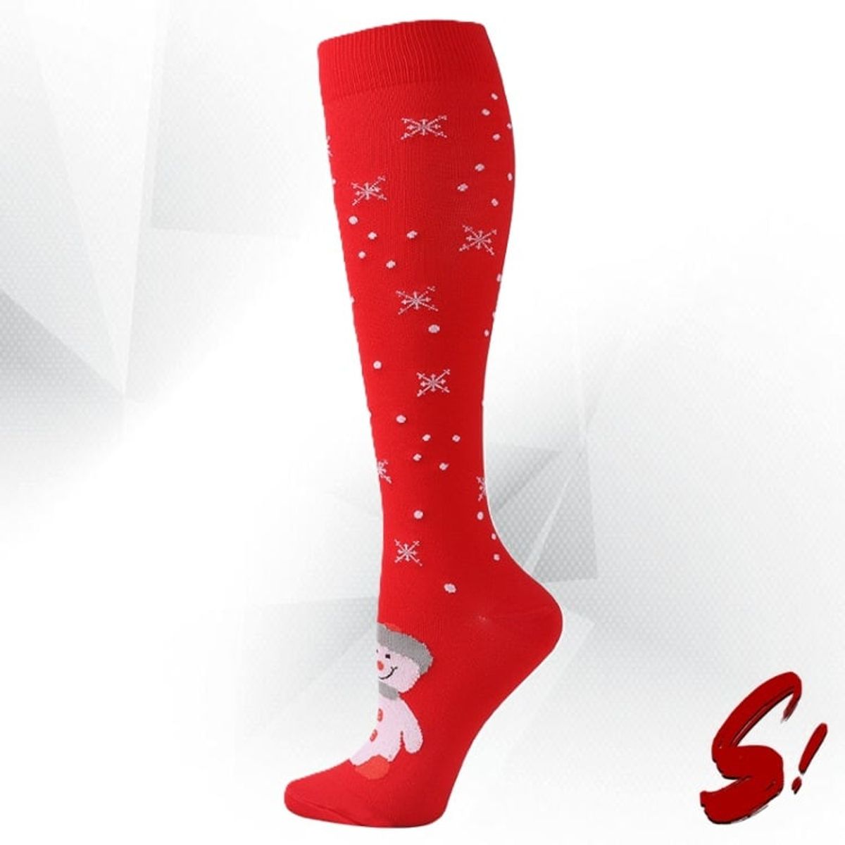 GENERICO - Medias de Compresión 20-30mmhg anti varices - Muñeco Nieve