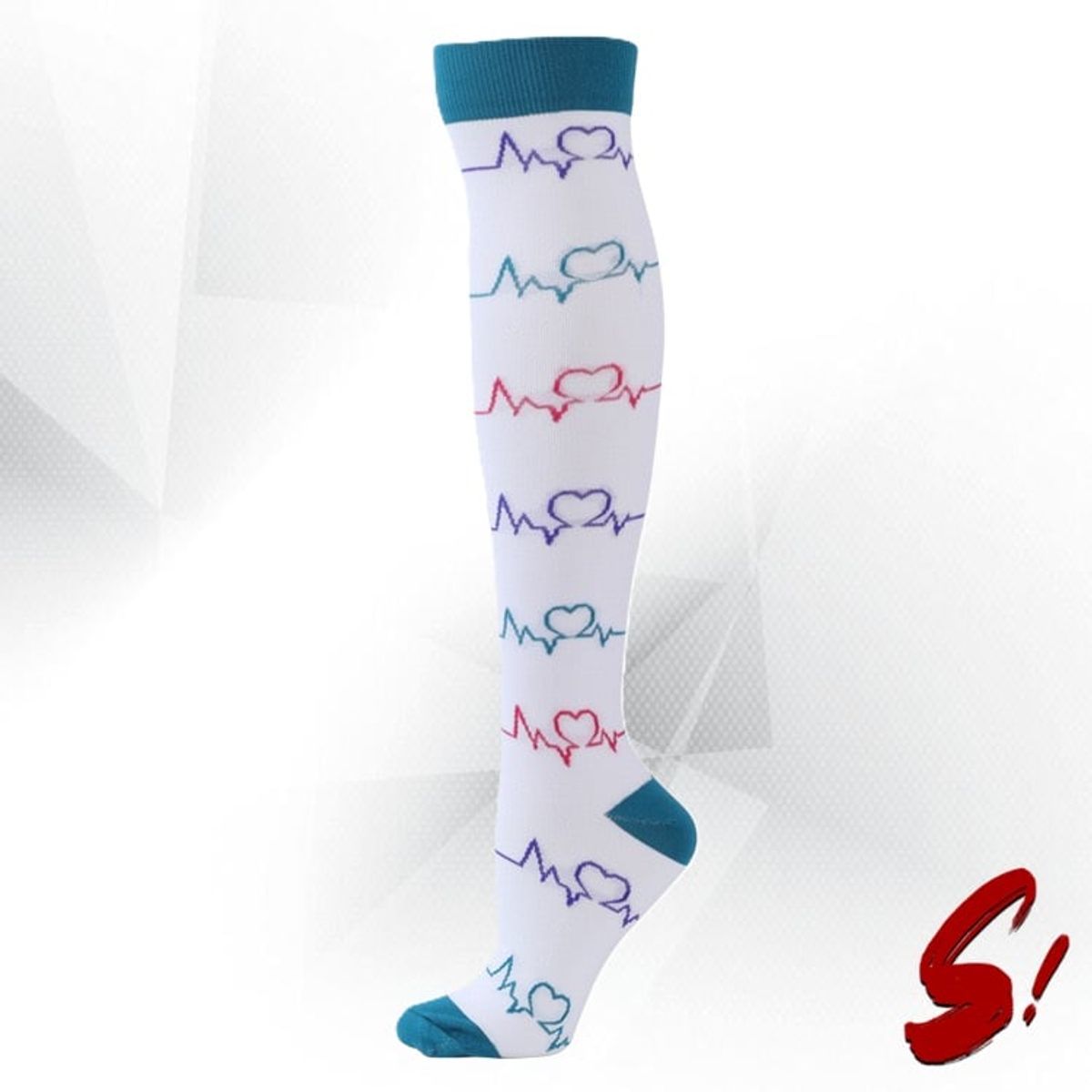 GENERICO - Medias de Compresión 20-30mmhg anti varices - EKG Turquesa