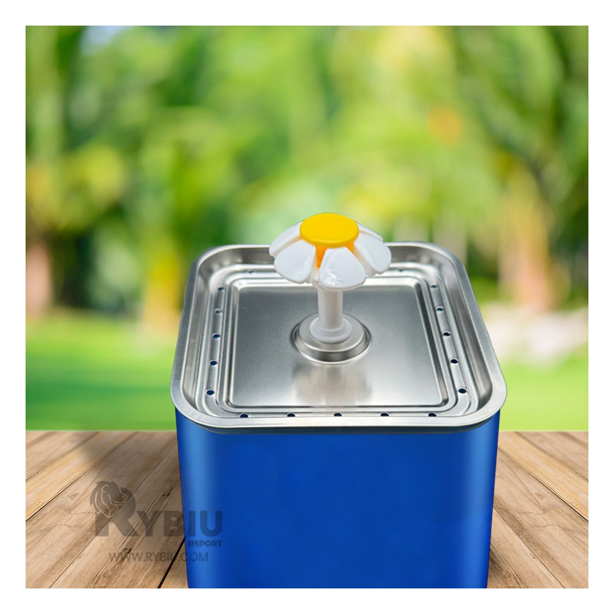 RYBIU IMPORT - Bebedero para Animales Domesticos Azul Y+Regalo Agendita