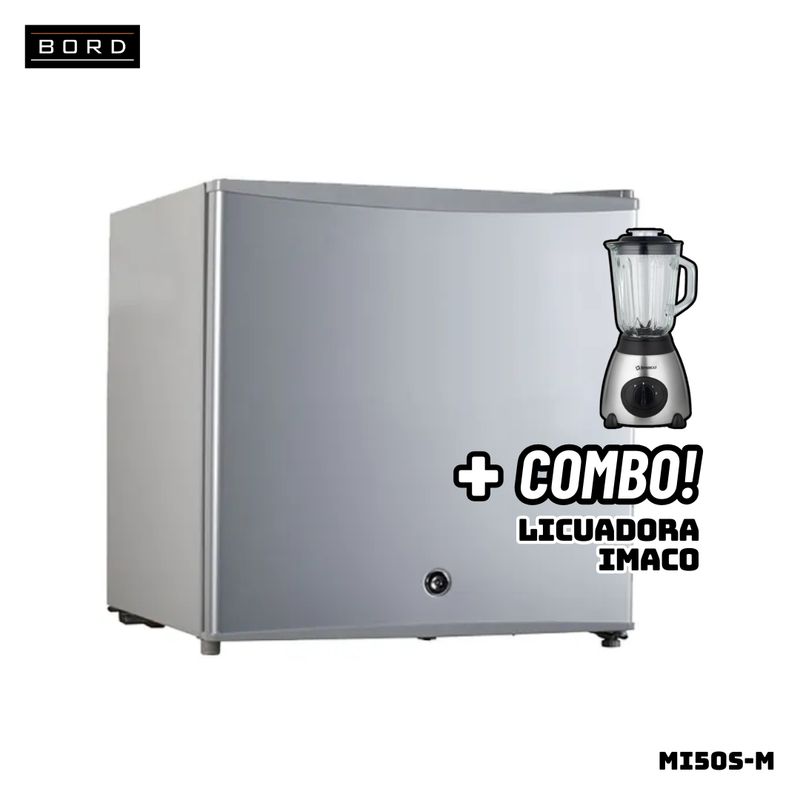 BORD - FRIGOBAR BORD 50 L SILVER - MI50S-M + LICUADORA IMACO
