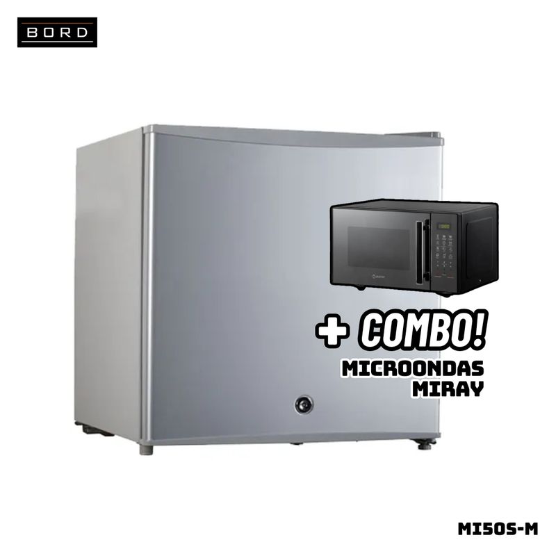 BORD - FRIGOBAR BORD 50 L SILVER - MI50S-M + MICROONDAS MIRAY HMM-21N