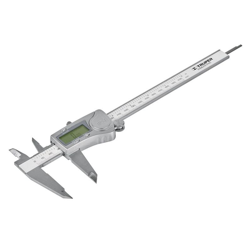 TRUPER - Calibrador Diámetro vernier digital 6″ acero Truper