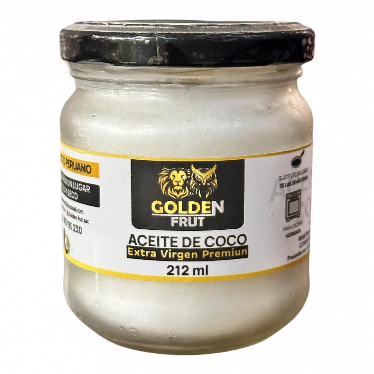 GENERICO - Aceite de Coco Extra Virgen Prensado al Frio 212ml