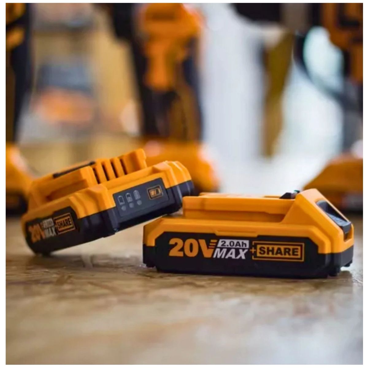 INGCO TOOLS - Baterias INGCO 20V 2A 2 UNIDADES + Cargador 20V FBCPK1222 INGCO