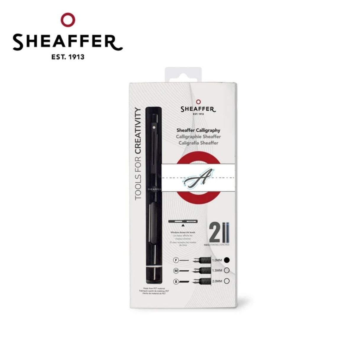 SHEAFFER - Pluma estilográfica Calligraphy Negro Fina 1,0 mm