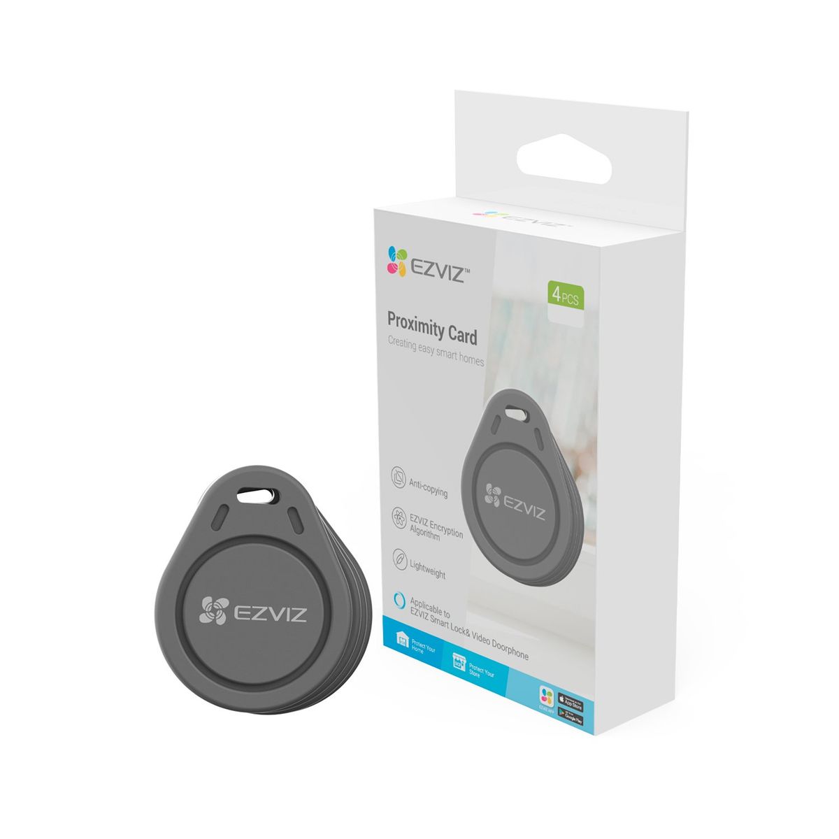 EZVIZ - Tarjeta de proximidad RFID Ezviz 4 Pack Apertura Inteligente