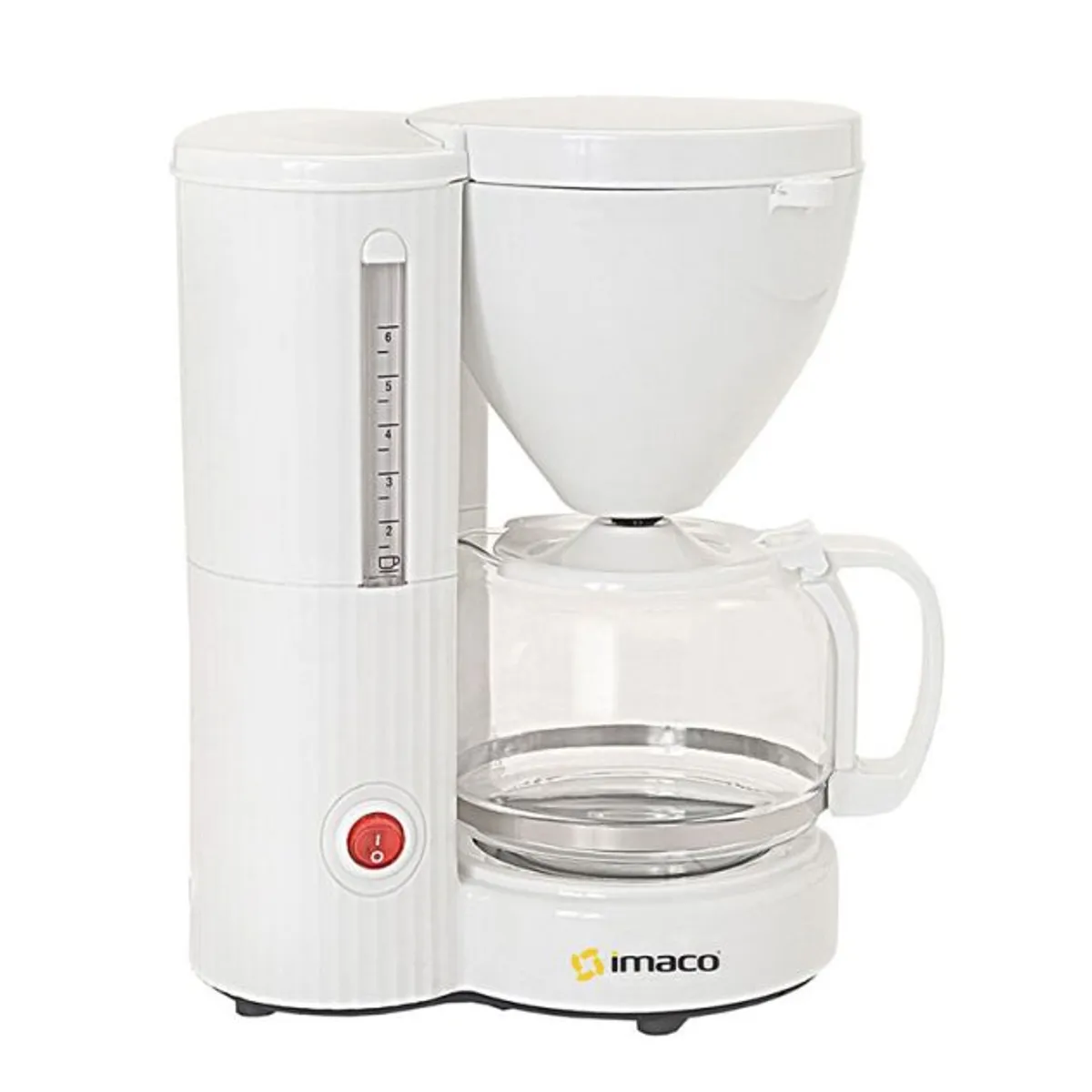 IMACO - Cafetera eléctrica Imaco 6 a 8 Tazas ICM608 Blanco