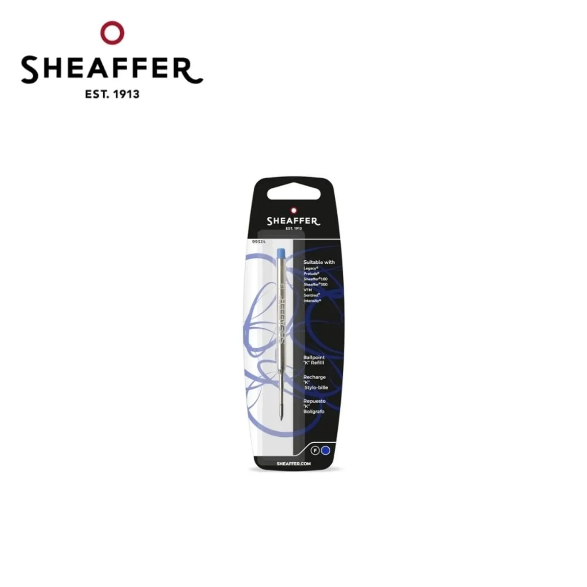 SHEAFFER - Repuesto tipo K bolígrafo azul punto fino