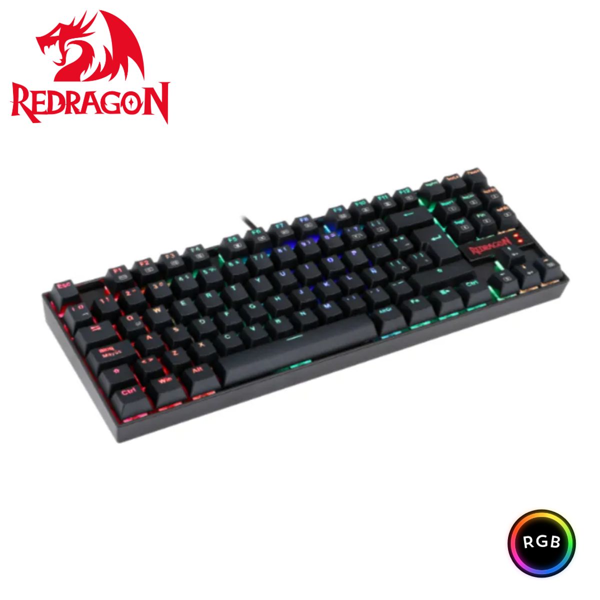 REDRAGON - Teclado Mecánico RGB Redragon K552RGB Kumara Switch Azul en Español