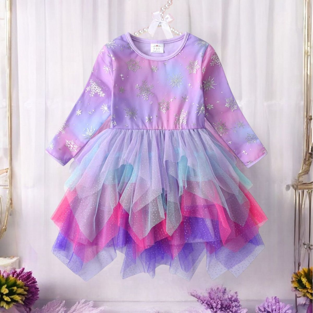 GENERICO - VESTIDO DE NIÑA SIRENA ESTILO CASUAL