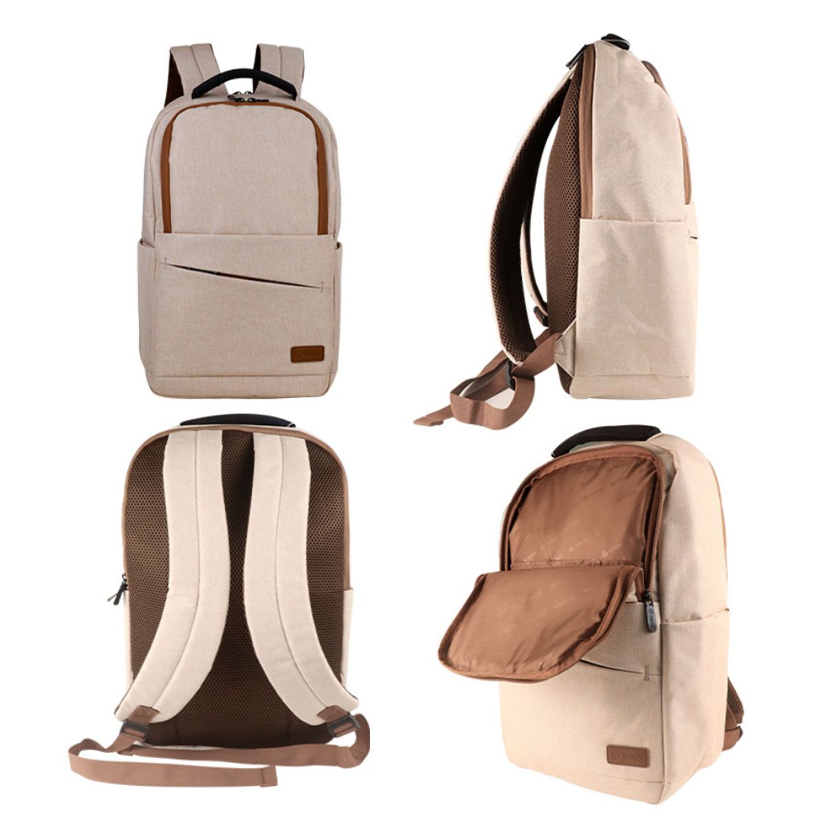 TEROS - Mochila TEROS TE-ACS9012 poliéster para laptops de hasta 156 beige