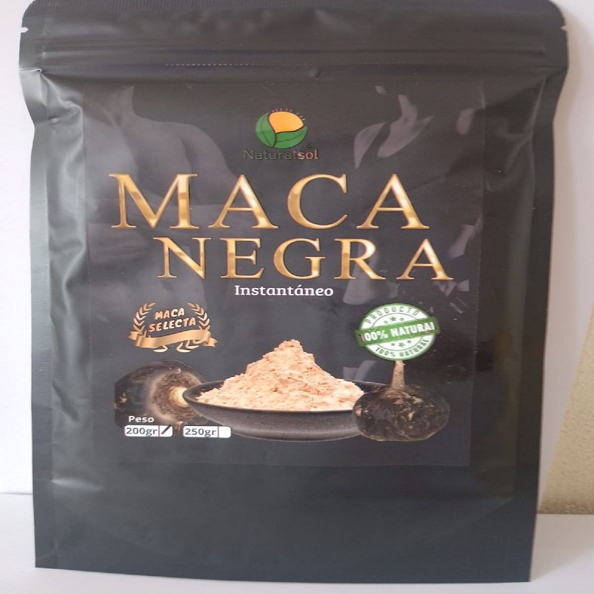 GENERICO - 02 MACAS NEGRAS EN POLVO DE 200GR - NATURALSOL