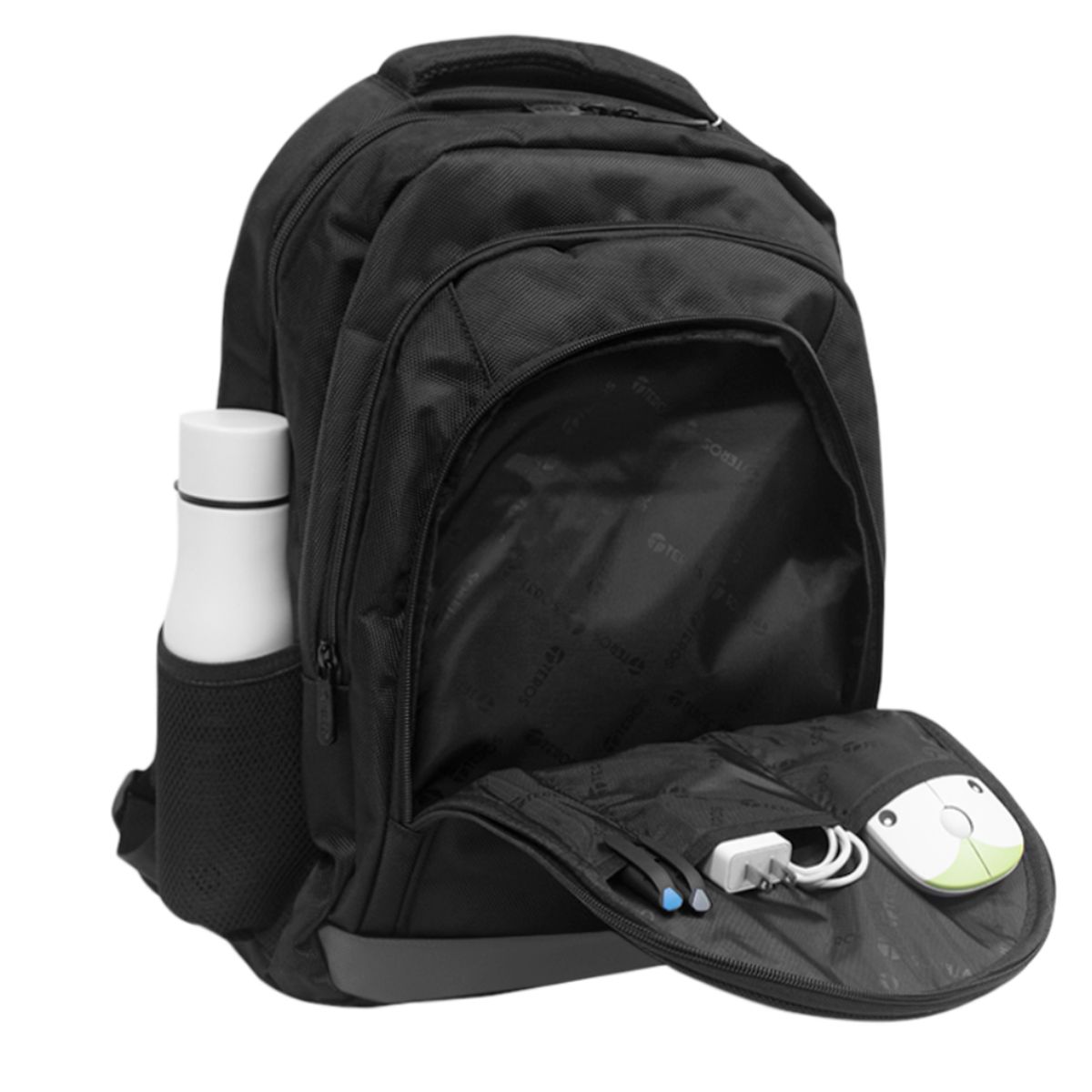 TEROS - Mochila TEROS TE-IDS18570, poliéster, para laptop de hasta 15.6 negro