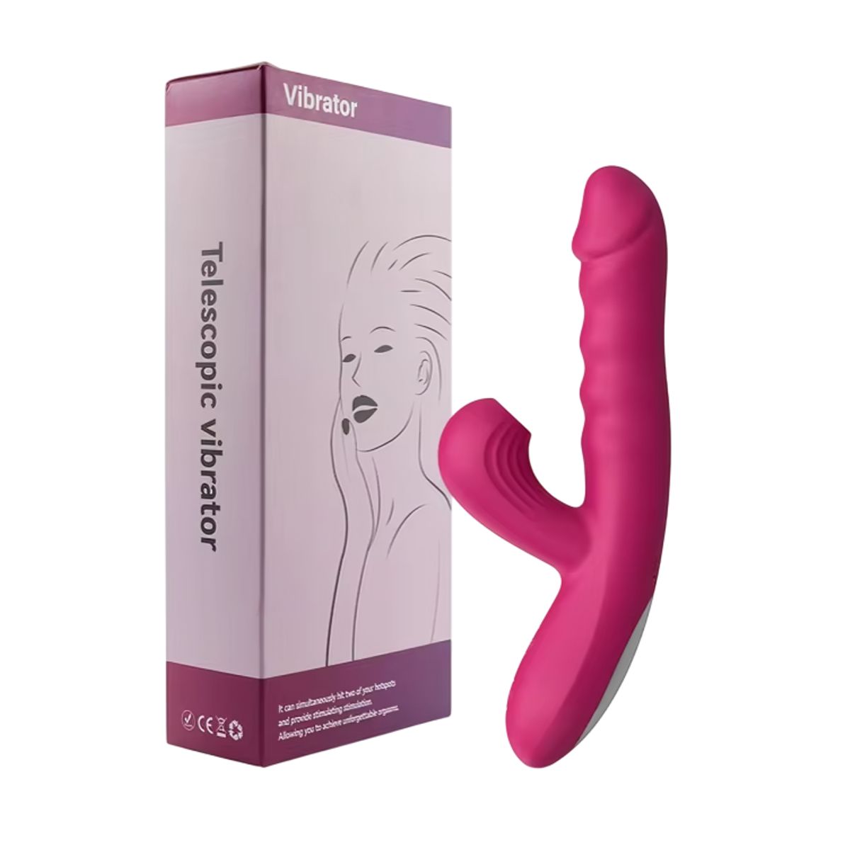 GENERICO - Potente vibrador de 2 motores de 22cm x 3cm