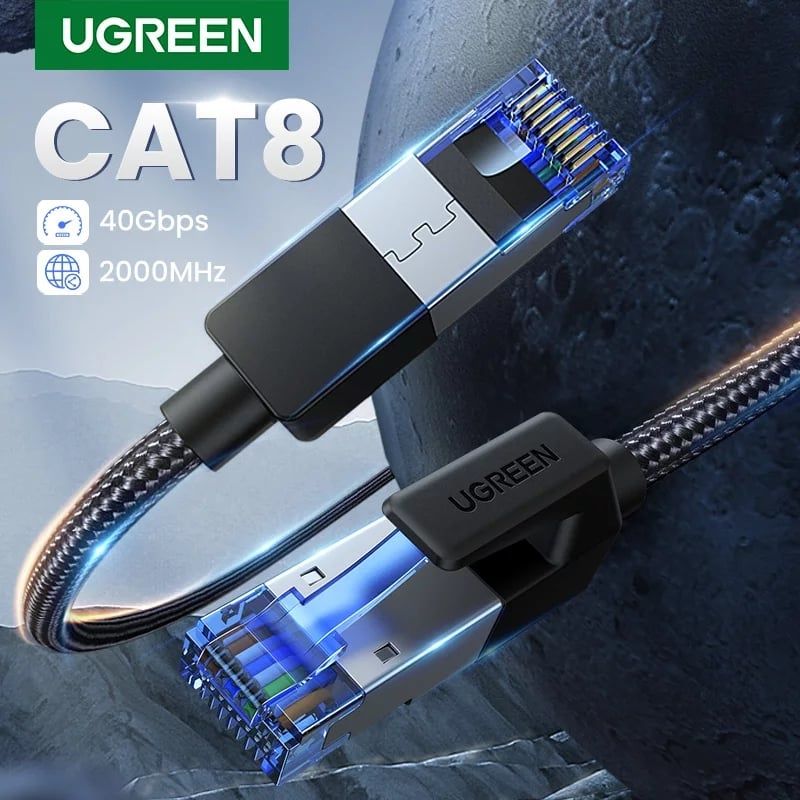 UGREEN - Cable Red Ethernet Cat8  - 10 metros Ugreen