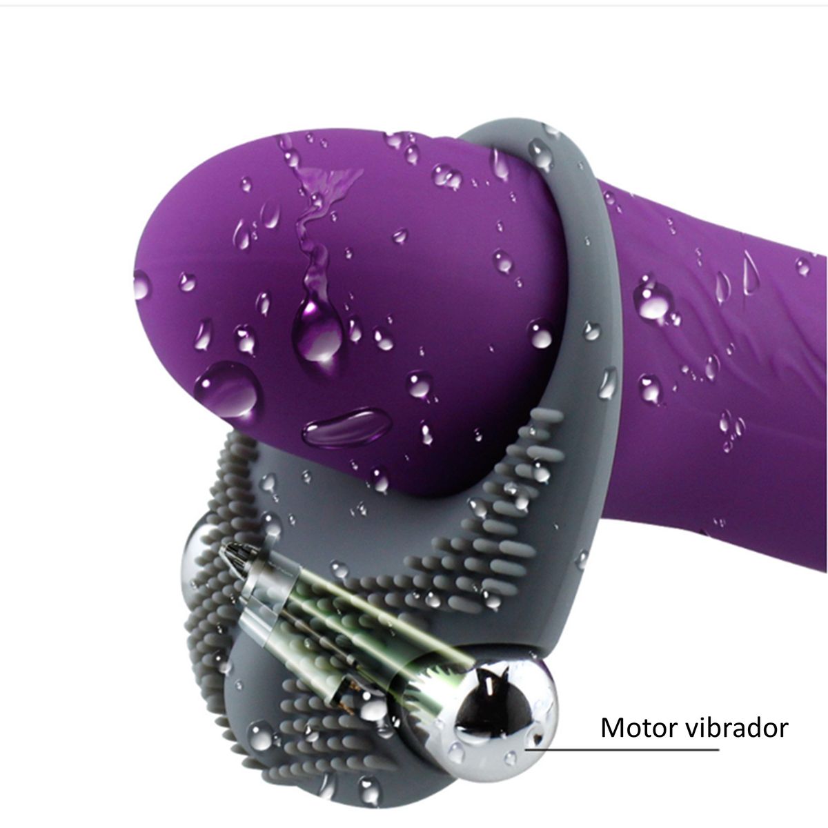 GENERICO - Anillo Vibrador en Color Plomo