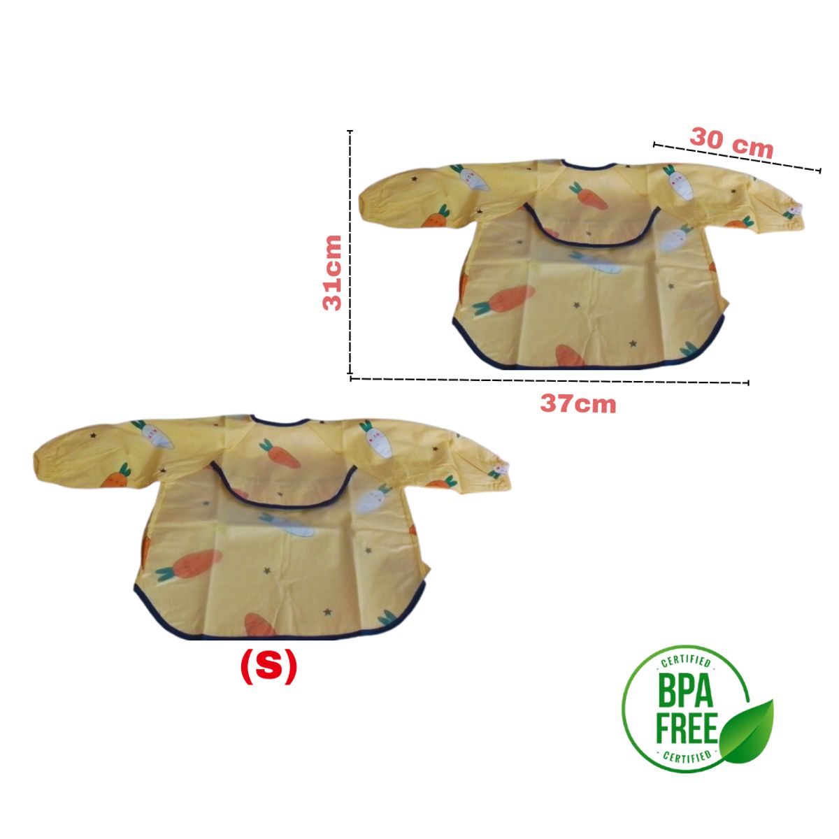 GENERICO - Babero Impermeable Manga Larga