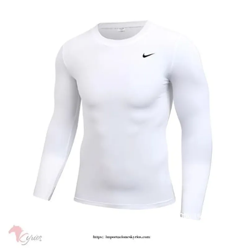 NO LOGO - Polo Manga Larga Tela Colombiana Con Tecnología De Compresión