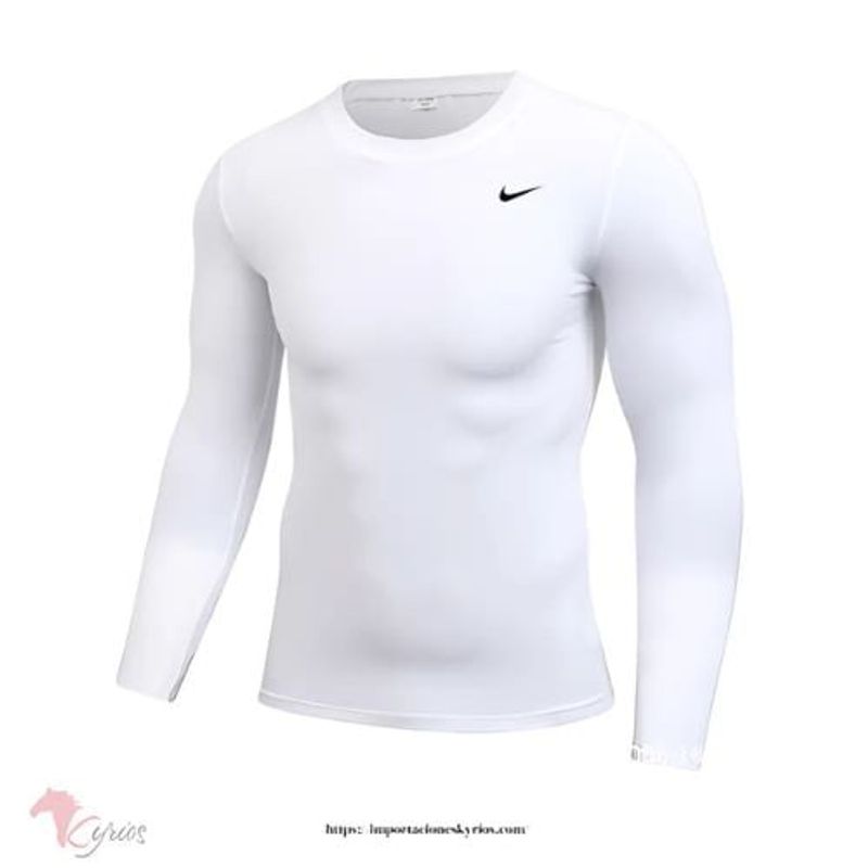 NO LOGO - Polo Manga Larga Tela Colombiana Con Tecnología De Compresión