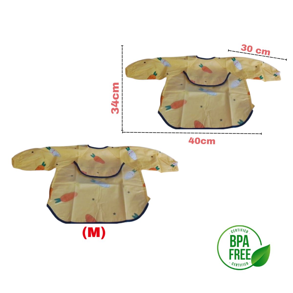 GENERICO - Babero Impermeable Manga Larga