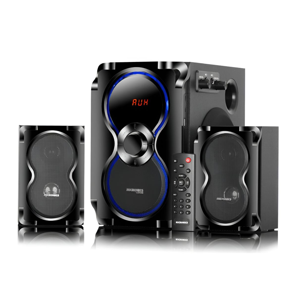 MICRONICS - Parlante 2.1 Micronics Lotus MIC S6026KTV Subwoofer Karaoke 80 Watts