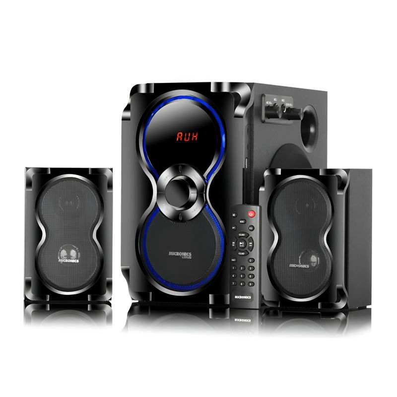 MICRONICS - Parlante 2.1 Micronics Lotus MIC S6026KTV Subwoofer Karaoke 80 Watts