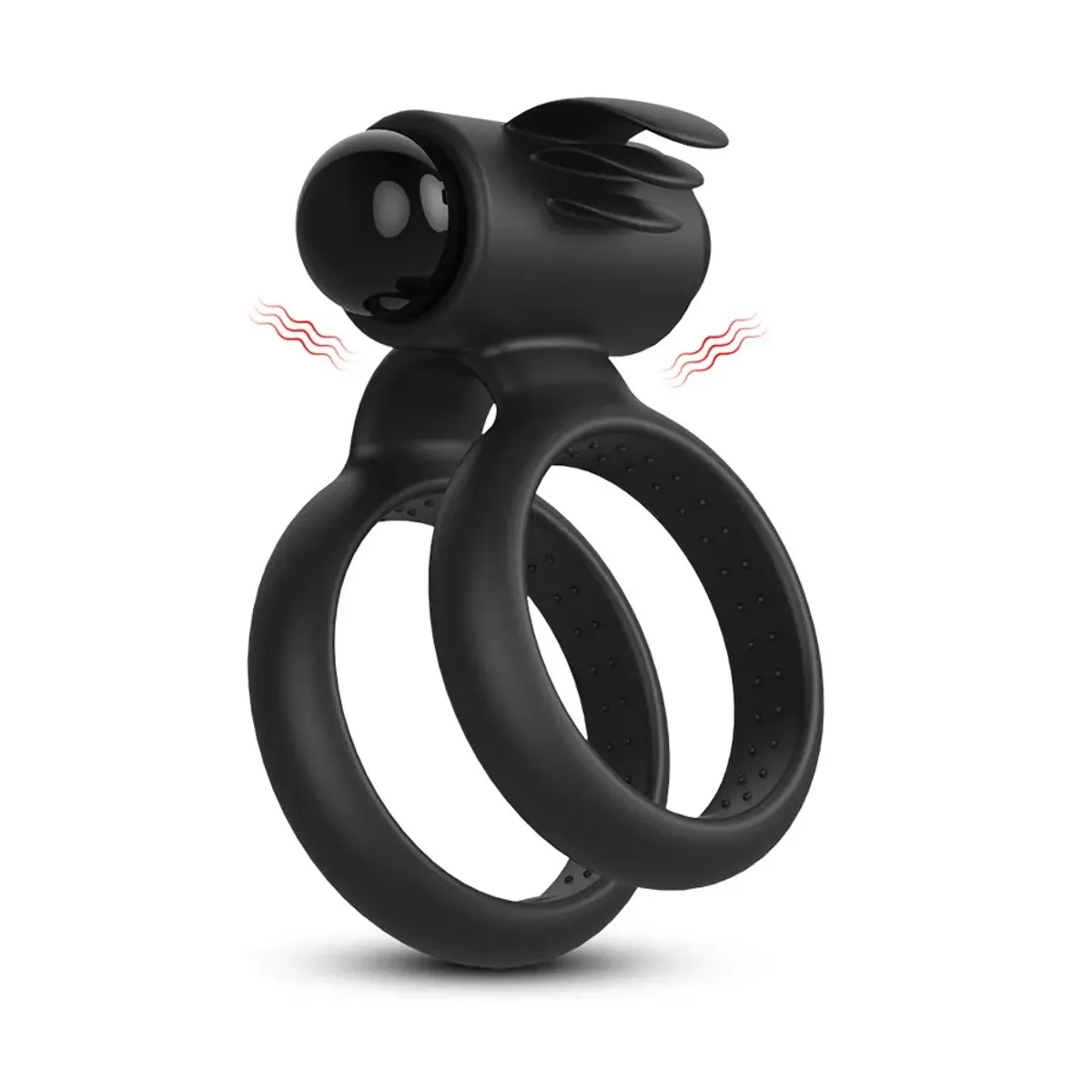 DR PINKY - Anillo Vibrador Cockring Doble Retardante con Estimulador de Clítoris