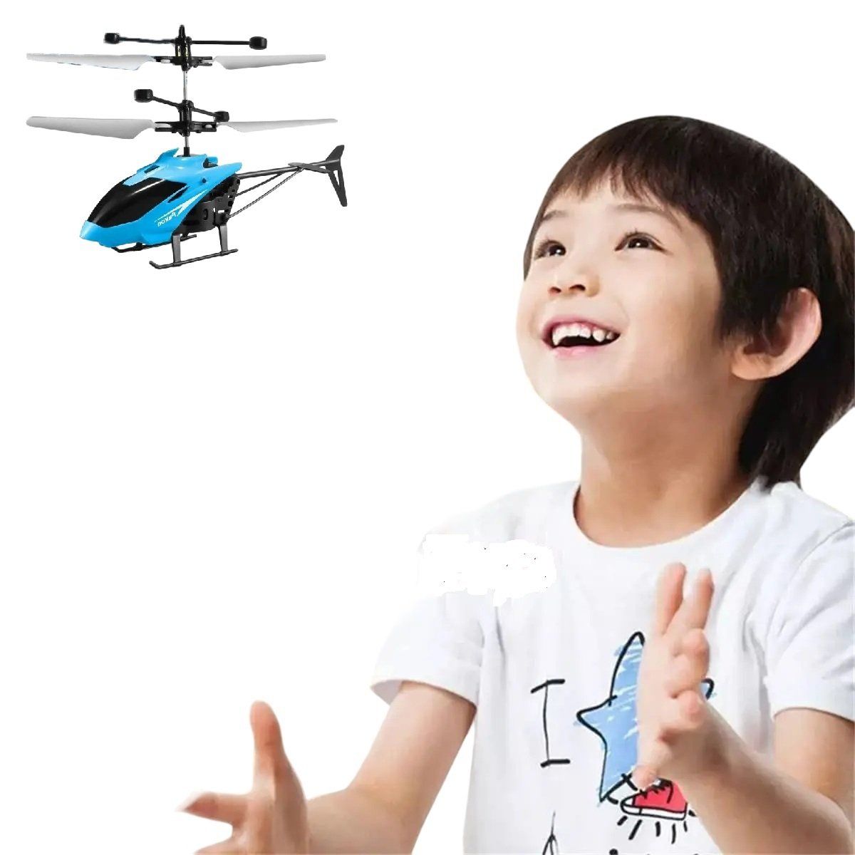 GENERICO - Helicóptero Mini con Sensor Gestos Recargable Regalo Genieka