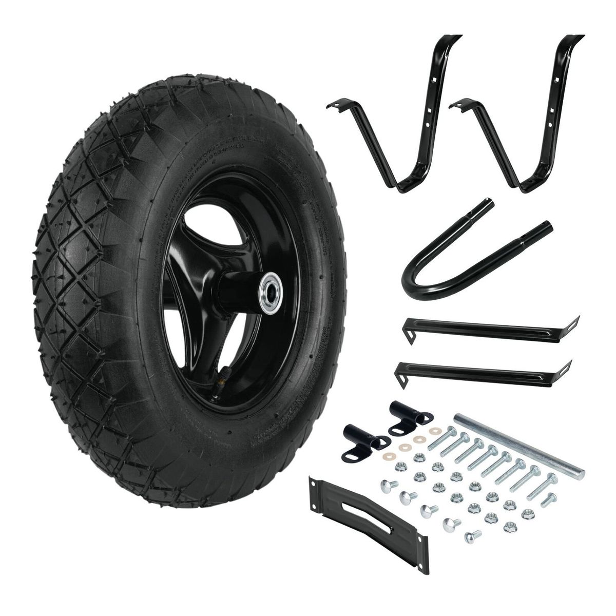 PRETUL - Llanta para carretilla neumatica + accesorios Pretul