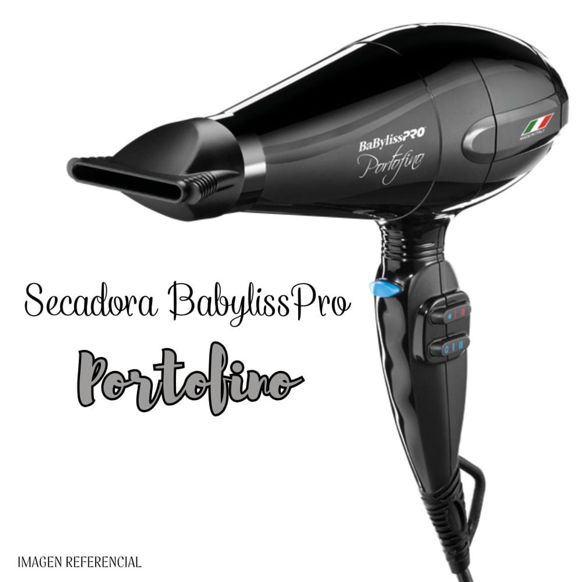 BABYLISS PRO - Secadora Profesional BaBylissPRO Portofino Negro - BNT6610NPE