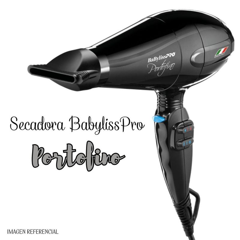 BABYLISS PRO - Secadora Profesional BaBylissPRO Portofino Negro - BNT6610NPE