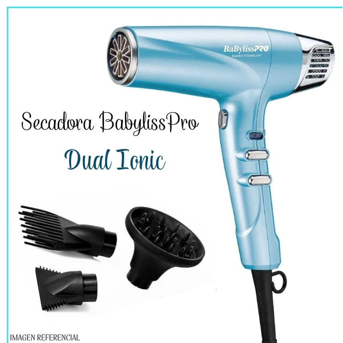 BABYLISS PRO - Secadora de Cabello Profesional BaBylissPRO Dual Ionic
