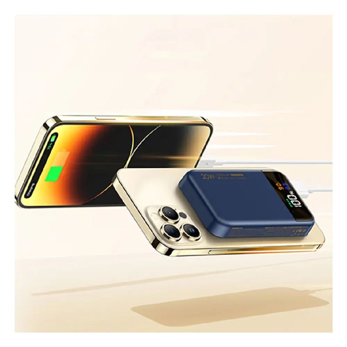 REMAX - Power Bank MAGSAFE Magnetico Remax RPP-525 de 10000mAh