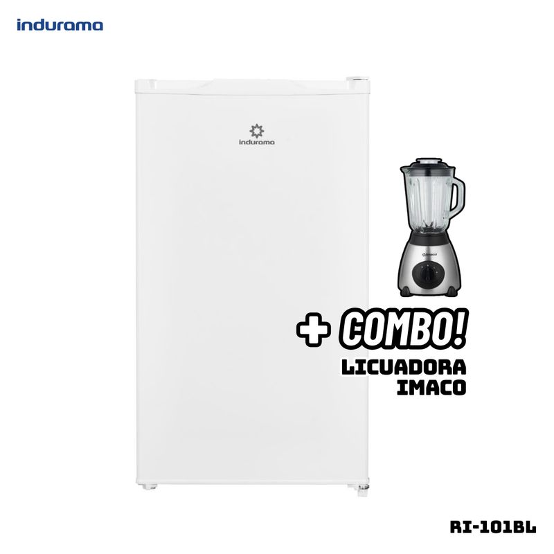 INDURAMA - FRIGOBAR INDURAMA 90 L BLANCO - RI-101BL + LICUADORA IMACO